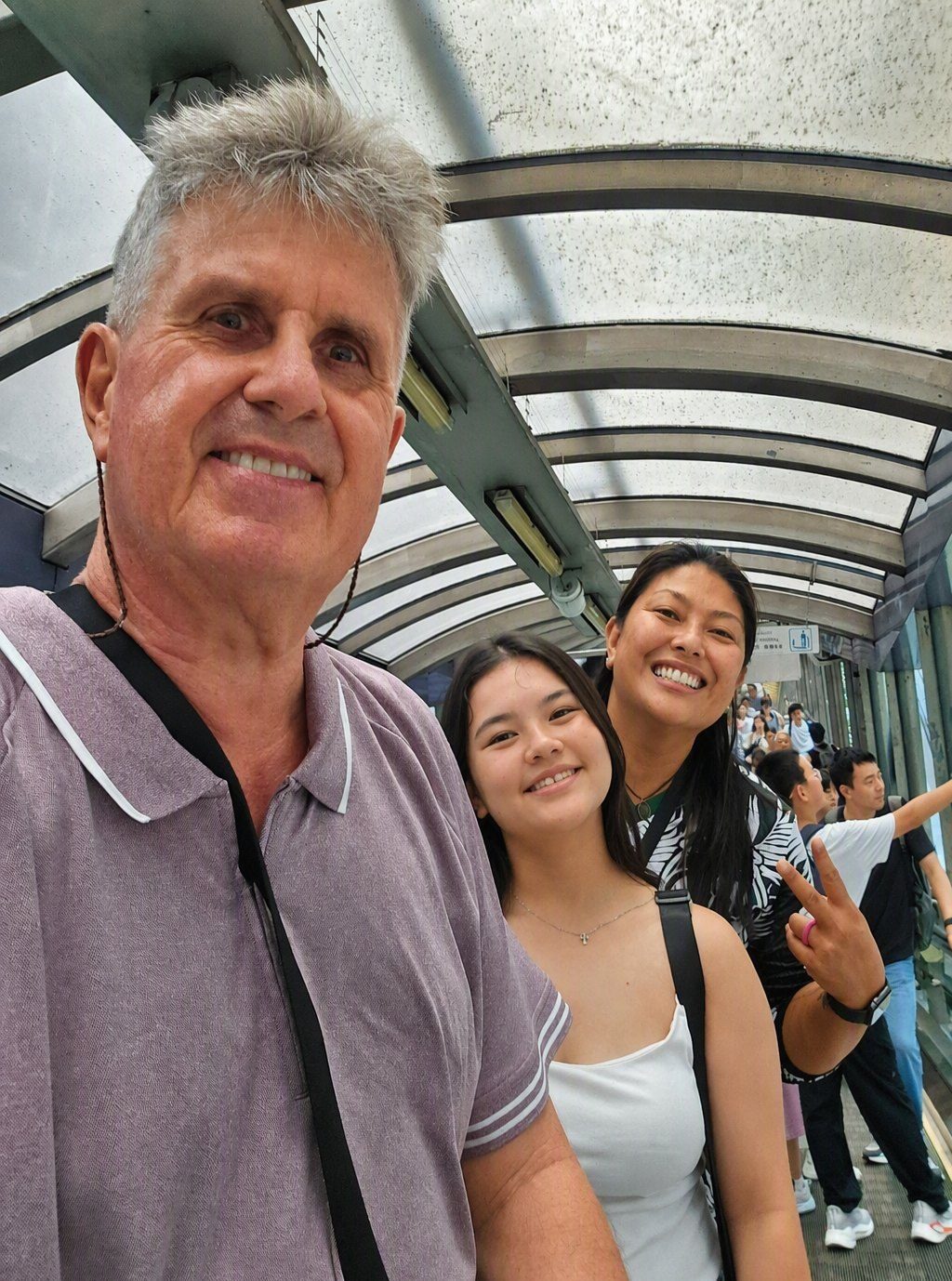 Hans with guests on the Star Ferry